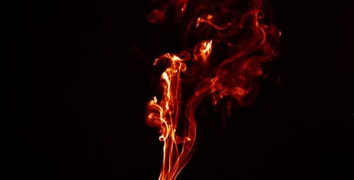 Abstract Fire Burning Smoke Element