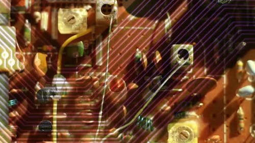 Gros plan des cartes de circuits d'ordinateur 4