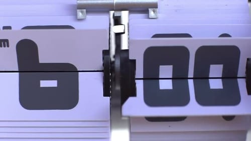 Flip Clock Displaying Time Passing