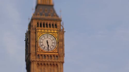 Zeitraffer von Big Ben Clock, Parlament, Westminster, London 6