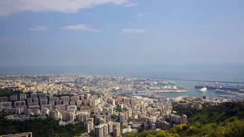 Clouds Moving Over The Skyline Of Genova, Italy 1