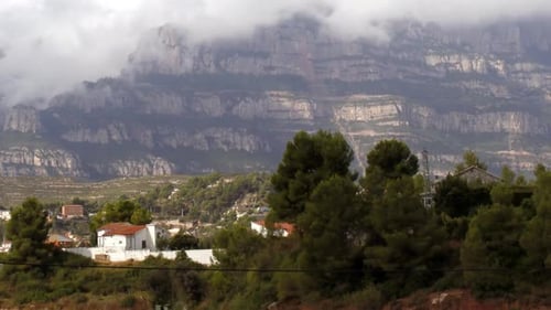 Monserrat Mountains Barcelona Spain Nature 1