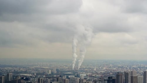 Umweltverschmutzung Rauch Industrieller Schornstein 7