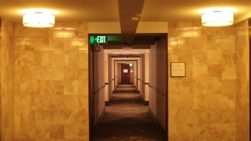 Walking Down A Hotel Corridor 2