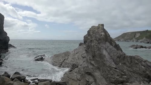 Stunning And Dramatic Coastline At Gunwalloe Beach On The Cornwall Coast, England 2