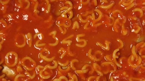 Canned Alphabet Pasta in Tomato Sauce