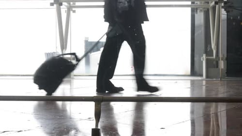 Rush Of People At International Airport Terminal 2