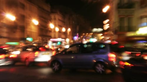 Traffic Roundabout Nighttime Urban 2