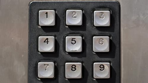Séquences de numéros abstraits de cabines téléphoniques 3