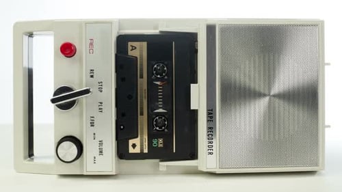 Casette Sequence On A Retro Player 1
