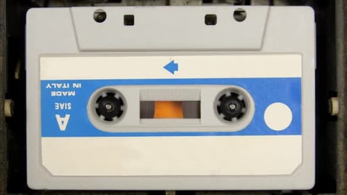 Various Audio Cassettes in Tape Player