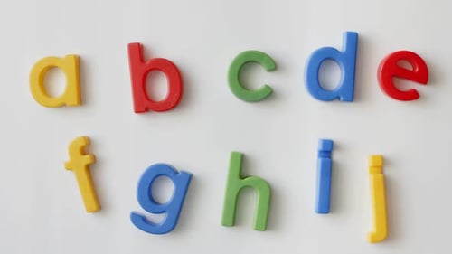 Colorful Alphabet Letters for Education and Learning