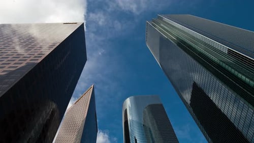 Clouds And Office Buildings In Los Angeles - 1