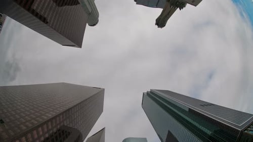 Clouds And Office Buildings In Los Angeles - 2