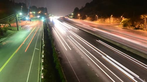 Night Traffic In Los Angeles 2