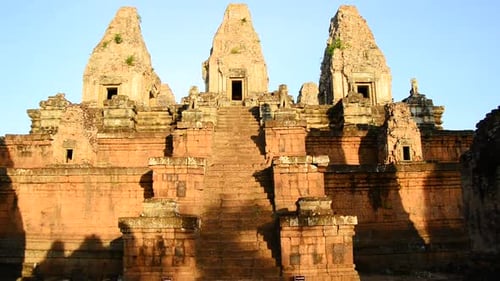 Ancient Temple In The Morning - Angkor Wat Temple Complex, Cambodia