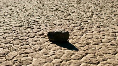 Rock At Death Valley Race Track