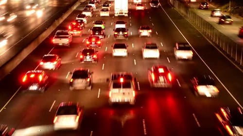 Abendlicher Berufsverkehr in Los Angeles 6