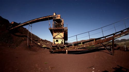 Abandon Mine At Night