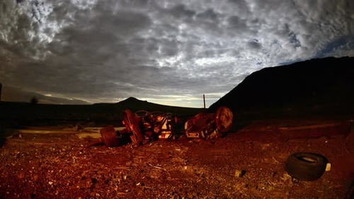 Abandon Mine At Night