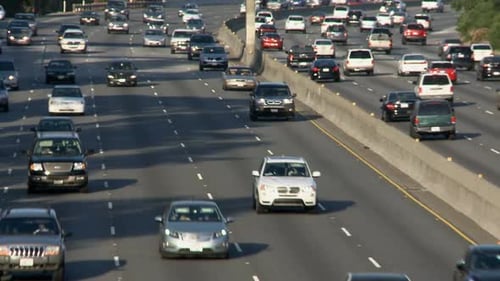 Busy Los Angeles Freeway Daytime 1