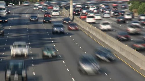 Busy Los Angeles Freeway Daytime 2