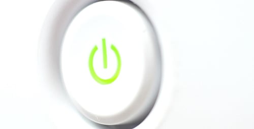 Power Button Pressed to Turn on Device