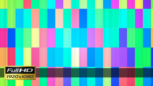 Vibrant Geometric Abstract Grid Animation with Moving Blocks