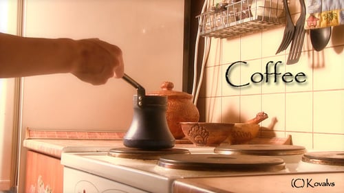 Coffee Pot on Stove in Kitchen