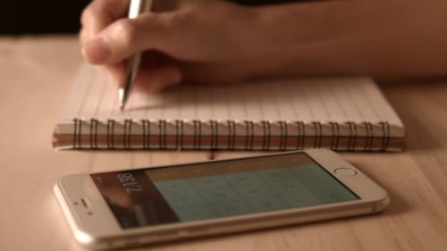 Calculating On Smartphone