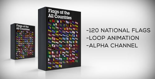 Waving National Flags Pack for Global Projects