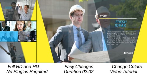 Dynamic Corporate Business Presentation Timeline