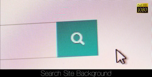 Clicking Search Icon on Computer Monitor Screen