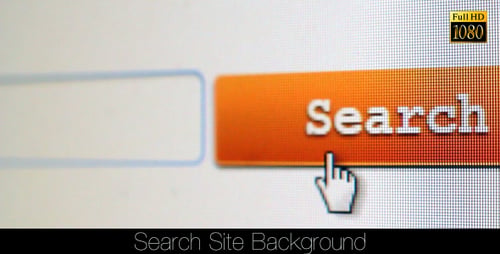 Clicking Search Button on Computer Screen Close Up