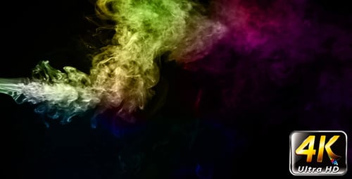 Abstrakte bunte Rauchturbulenz 2