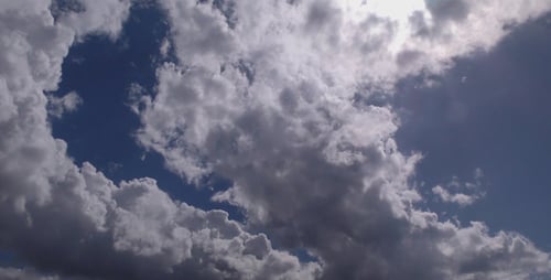 Shiny Sun and Bright Clouds
