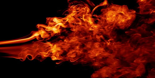 Abstrakte Feuer & Rauch Turbulenz