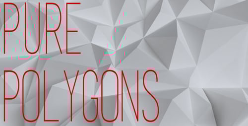 Abstract Geometric White Polygonal Animation Loop