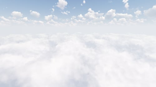 In die Wolken