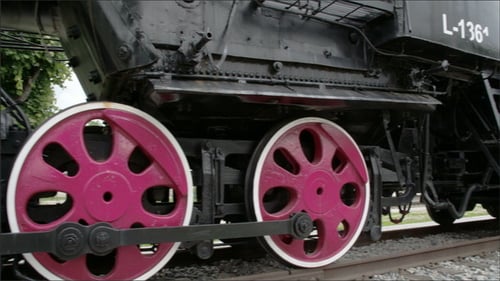 Die Teile der Räder der Lokomotivbahn