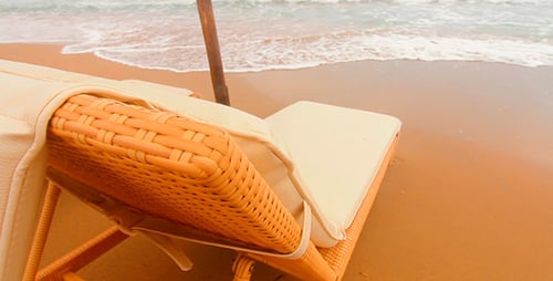 Sun Beds on the Beach