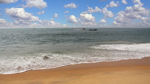 Fischerboote im Meer