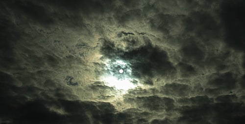 Dramatic Ominous Storm Clouds in the Daytime Sky