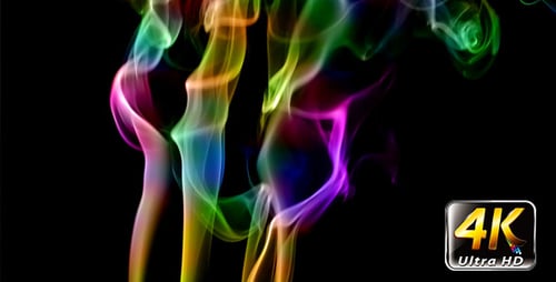 Vibrant Rainbow Smoke Abstract Fluid Motion Background Vibrant Rainbow Smoke Abstract Fluid Motion Background