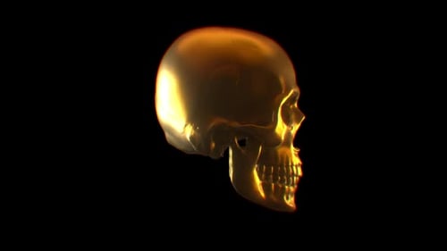 Goldener Schädel