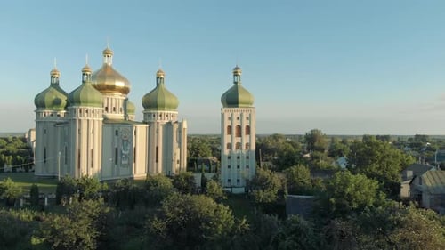 View of Beautiful Church and Nature of City