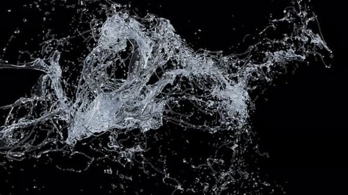Dynamic Water Splash Fluid Element