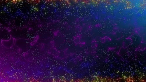 Abstract Fluid Glowing Particles Background Seamless Loop