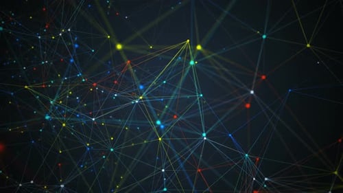 Animated Plexus Network Technology Abstract Background