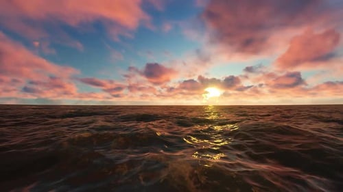 Sunrise in the Ocean